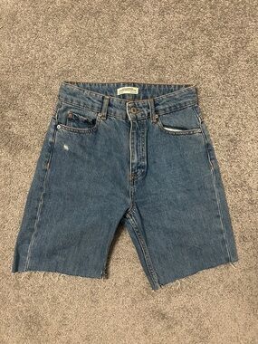Zara Blue Denim Cutoff Jeans Shorts